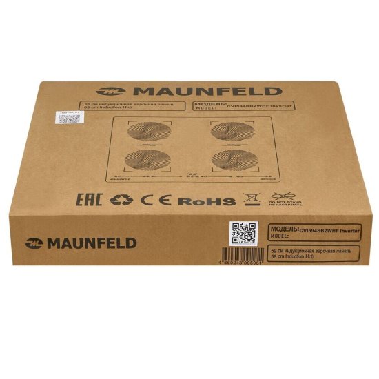 Варочная панель индукционная Maunfeld CVI594SB2WHF Inverter 4 конфорки белая