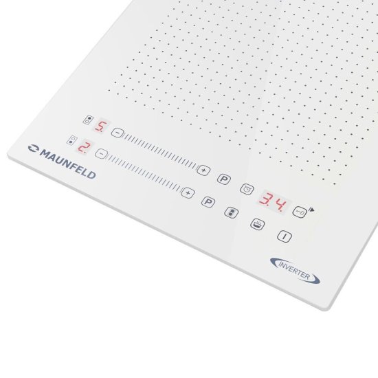 Варочная панель индукционная Maunfeld CVI292S2FWH Inverter 2 конфорки белая