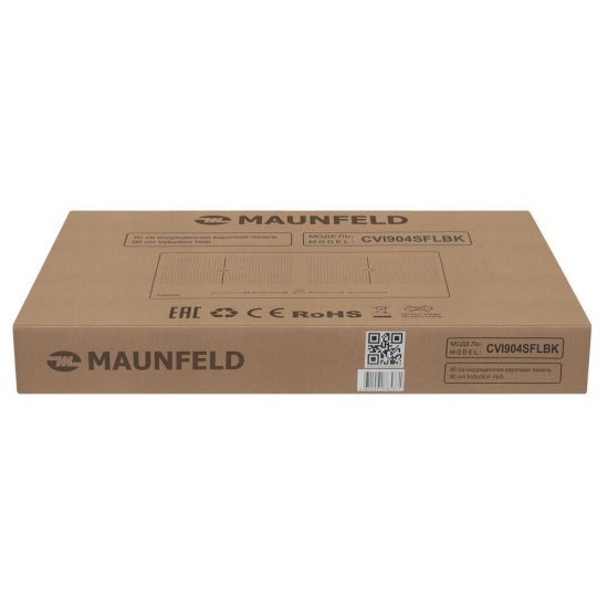 Варочная панель индукционная Maunfeld CVI904SFLBK Inverter 4 конфорки черная