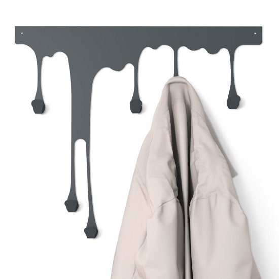 Вешалка настенная металлическая 6 крючков графит Sheffilton SHT-WH34-M