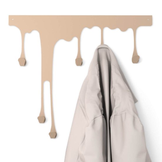 Вешалка настенная металлическая 6 крючков кофейная Sheffilton SHT-WH34-M