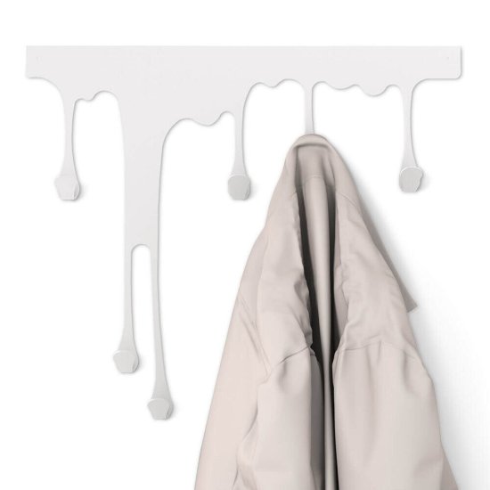 Вешалка настенная металлическая 6 крючков белая Sheffilton SHT-WH34-M