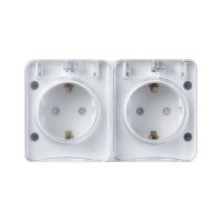 Двойная розетка Systeme Electric AtlasDesign PROFI