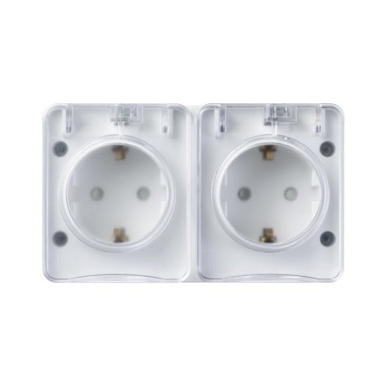 Двойная розетка Systeme Electric AtlasDesign PROFI