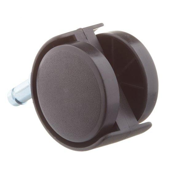 Ролик двойной со штифтом 10 мм пластик d50 мм (черный)