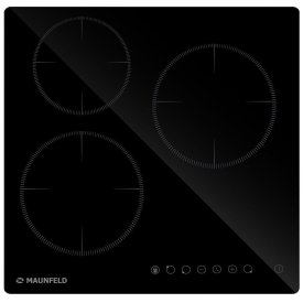 Варочная панель электрическая Maunfeld AVCE453BK 3 конфорки черная