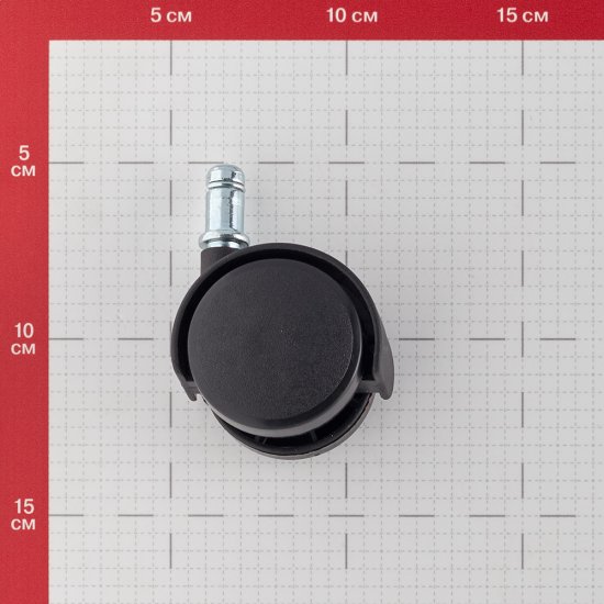 Ролик двойной со штифтом 11 мм пластик d50 мм (черный)
