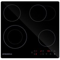 Варочная панель электрическая Maunfeld EVCE594SMDPBK 4 конфорки черная