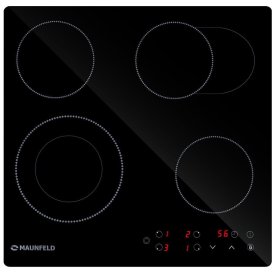 Варочная панель электрическая Maunfeld EVCE594SMDPBK 4 конфорки черная
