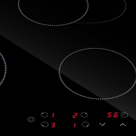 Варочная панель электрическая Maunfeld EVCE594SMDPBK 4 конфорки черная