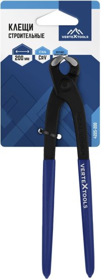 Клещи строительные T Vertextools 4205-200 200 мм
