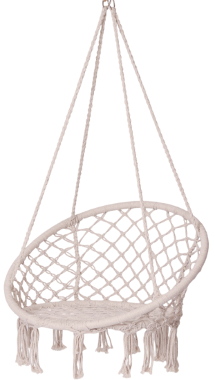 Подвесное кресло-гамак dia80 одноместное белый