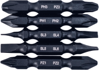 Набор бит двусторонних магнитных Rage 554175, 5 шт.