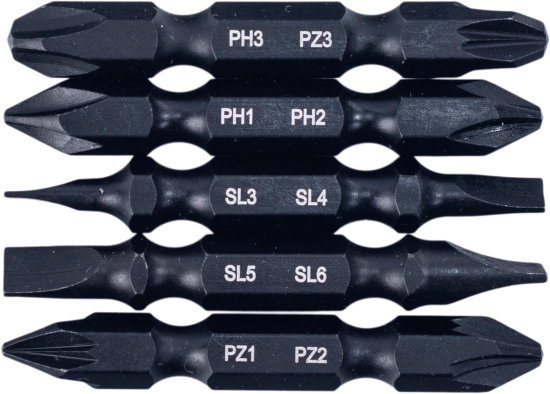 Набор бит двусторонних магнитных Rage 554175, 5 шт.
