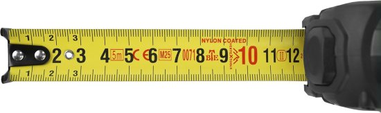 Рулетка Vertextools 3145-5-25 с магнитным наконечником и автостопом 5 м x 25 мм