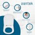Унитаз-компакт Santek Аксель с микролифтом двойной смыв цвет белый