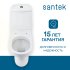 Унитаз-компакт Santek Аксель с микролифтом двойной смыв цвет белый