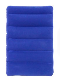 Надувная подушка флокированная ПВХ 10x31 см синяя