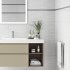 Плитка настенная Kreaforta Вега 25x40 см 1.1 м² глянцевая цвет белый
