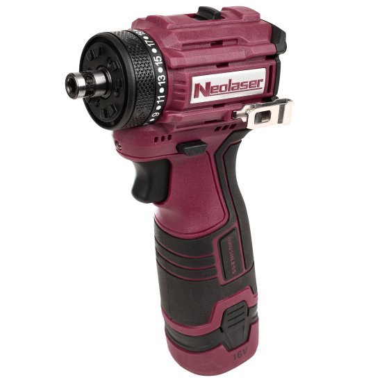 Дрель-шуруповерт аккумуляторная бесщеточная Neolaser NCDB-50-16BS, 16 В Li-Ion 2x2 Ач