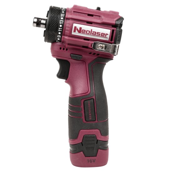 Дрель-шуруповерт аккумуляторная бесщеточная Neolaser NCDB-50-16BS, 16 В Li-Ion 2x2 Ач