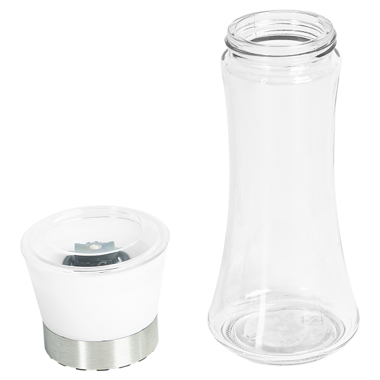 Мельница для специй 0.231 л стекло цвет белый