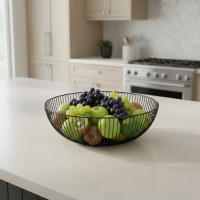 Корзина для фруктов Vidage VK 27-15/8 27.5 см металл цвет черный