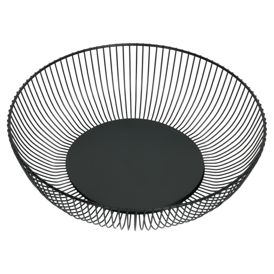 Корзина для фруктов Vidage VK 27-15/8 27.5 см металл цвет черный