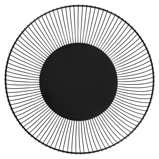 Корзина для фруктов Vidage VK 27-15/8 27.5 см металл цвет черный