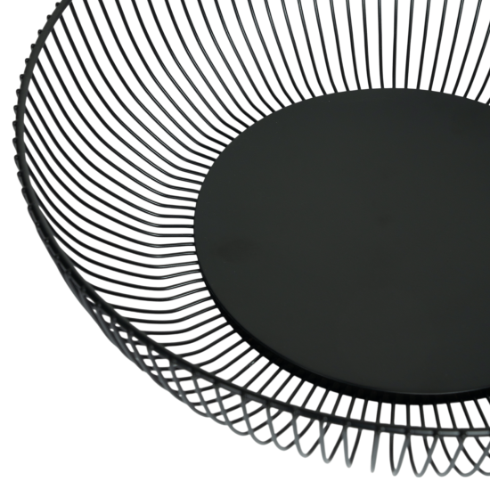 Корзина для фруктов Vidage VK 27-15/8 27.5 см металл цвет черный