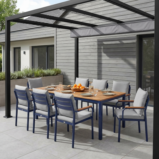 Садовое кресло с подушкой Garden Story Rockhill GS064 57x62x87 см алюминий