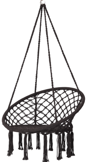 Подвесное кресло-гамак dia80 одноместное темно-серый