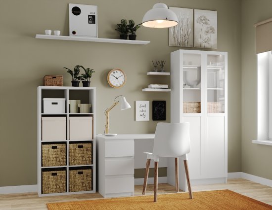 Стеллаж Руан 8 секций KONSENSA 74.8x143.7x31.7 см ЛДСП цвет белый