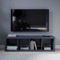 Стеллаж Тамбурат 4 секции KONSENSA 40.4x143.7x31.7 см ЛДСП цвет черный