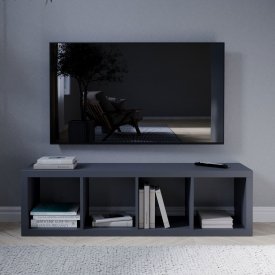 Стеллаж Тамбурат 4 секции KONSENSA 40.4x143.7x31.7 см ЛДСП цвет черный