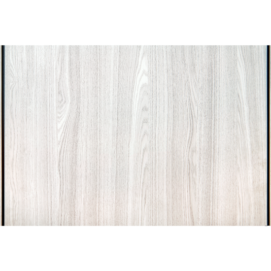 Дверь межкомнатная глухая Борно 50 80x200 см цвет белый дуб с замком и петлями