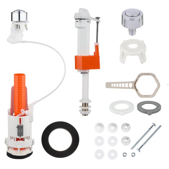 Комплект арматуры для бачка унитаза MONLID тросовый нижнее подключение 1/2