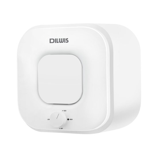 Накопительный водонагреватель электрический 10 л DILWIS DS 10 O 2 кВт эмалированная сталь