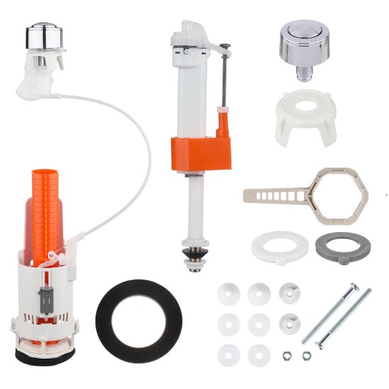 Комплект арматуры для бачка унитаза MONLID тросовый нижнее подключение 3/8