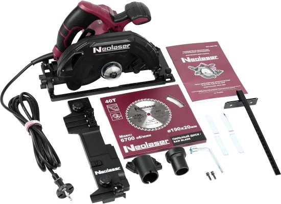 Пила циркулярная сетевая Neolaser NCS-1600 1600 Вт, 190 мм