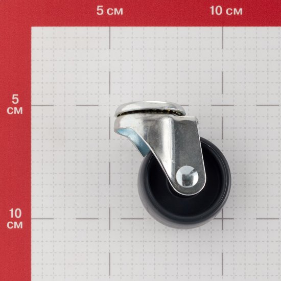 Ролик одинарный под штифт d40 мм (серый)