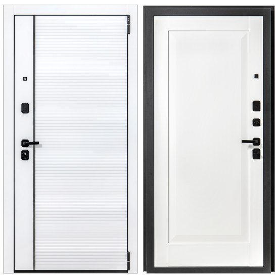 Дверь входная металлическая Альпика 98x205 см правая белая