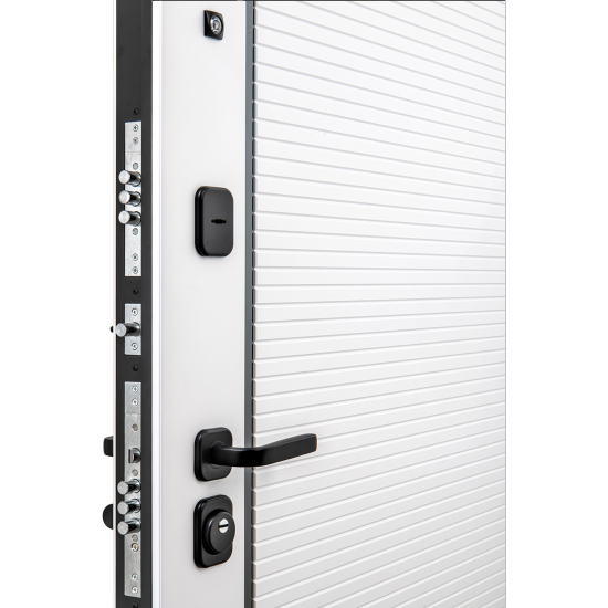 Дверь входная металлическая Альпика 98x205 см правая белая