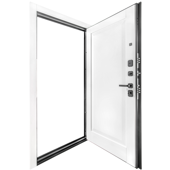 Дверь входная металлическая Альпика 98x205 см правая белая