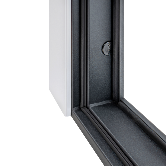 Дверь входная металлическая Альпика 98x205 см правая белая