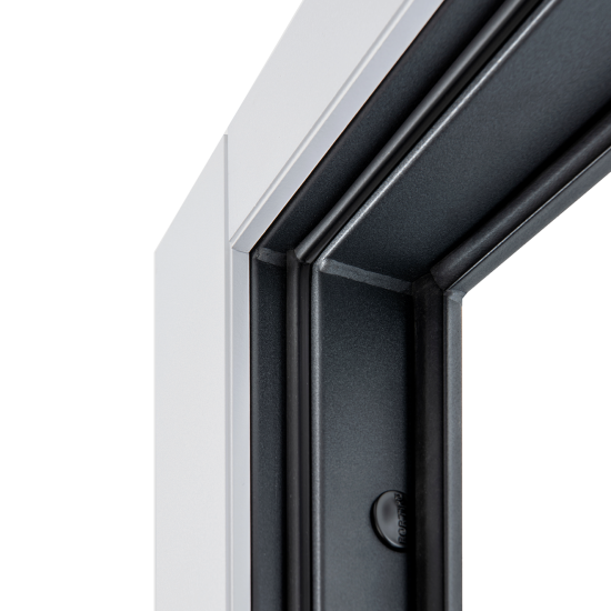 Дверь входная металлическая Альпика 98x205 см правая белая