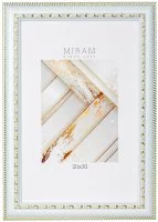 Рамка без паспарту Мирам 20x30x1.3 см пластик цвет белый