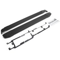 Алюминиевые пороги для Volkswagen Touareg II 2010-2018 Rival Black