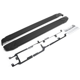 Алюминиевые пороги для Volkswagen Touareg II 2010-2018 Rival Black