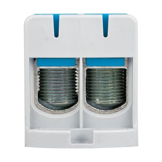 Клемма силовая двойная EKF PROxima 35-150 кв.мм 800 В вводная синяя (kvs2-35-150-blue)